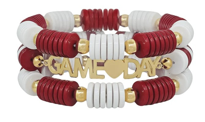 Disk Bead GAMEDAY Bracelet Set