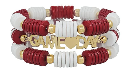 Disk Bead GAMEDAY Bracelet Set