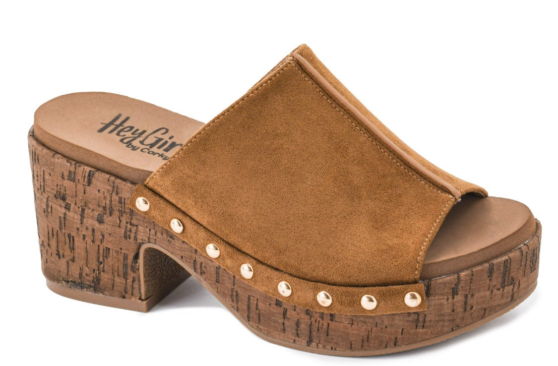 Gaslight Studded Chunky Platform by Corkys-Camel