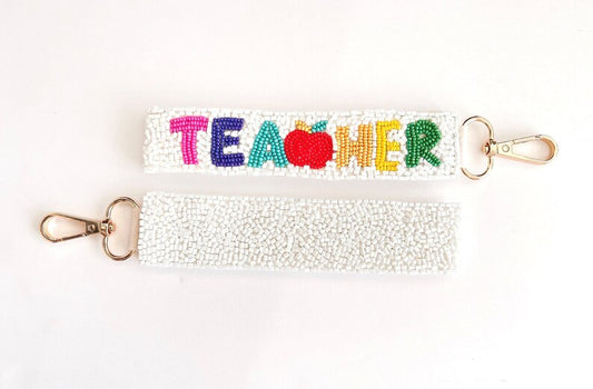 Seed Bead Teacher Key Chain
