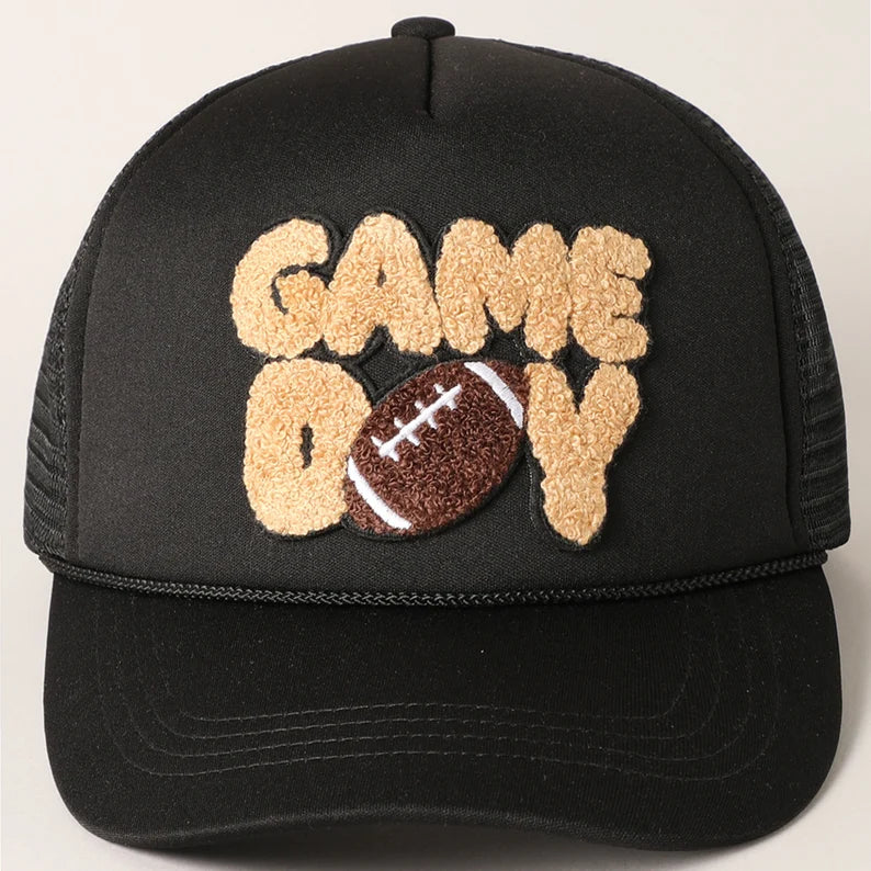 Football Game Day Chenille Patch Trucker Hat