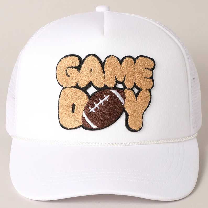 Football Game Day Chenille Patch Trucker Hat