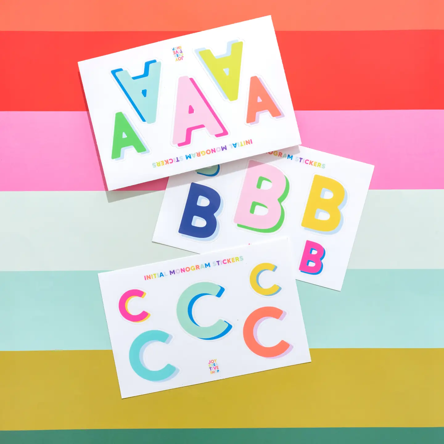 Individual Vinyl Alphabet Stickers