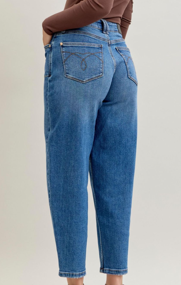High Waist Soft Barrel Pocket Denim