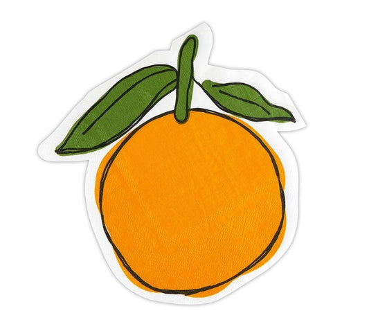 Orange Cocktail Napkin by Santa Barbara