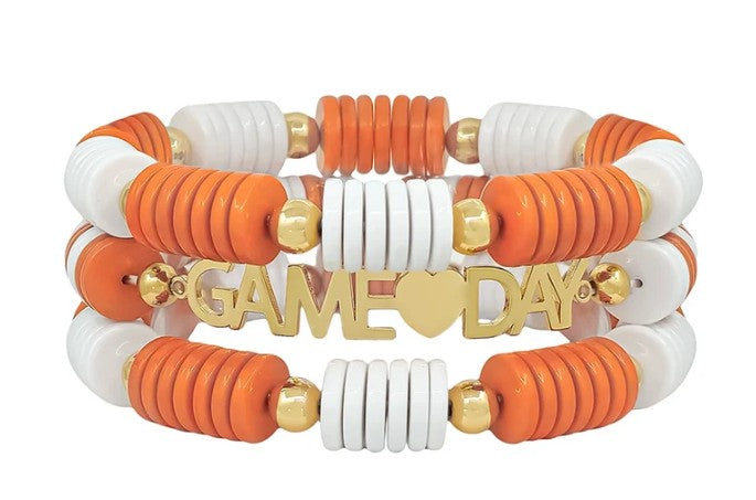 Disk Bead GAMEDAY Bracelet Set