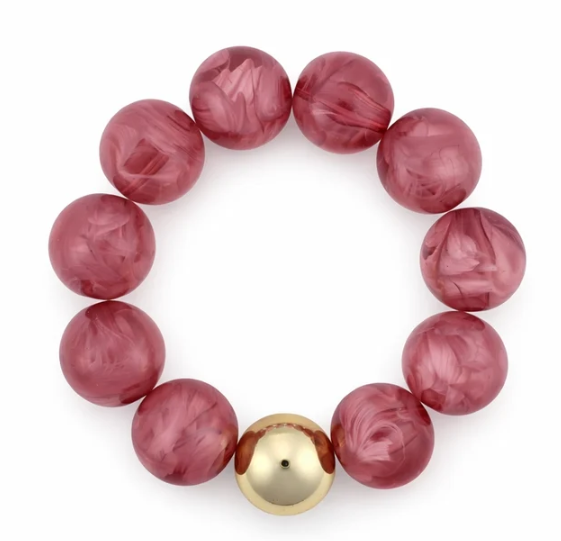 Chunky Gold Bead Accent Bracelet