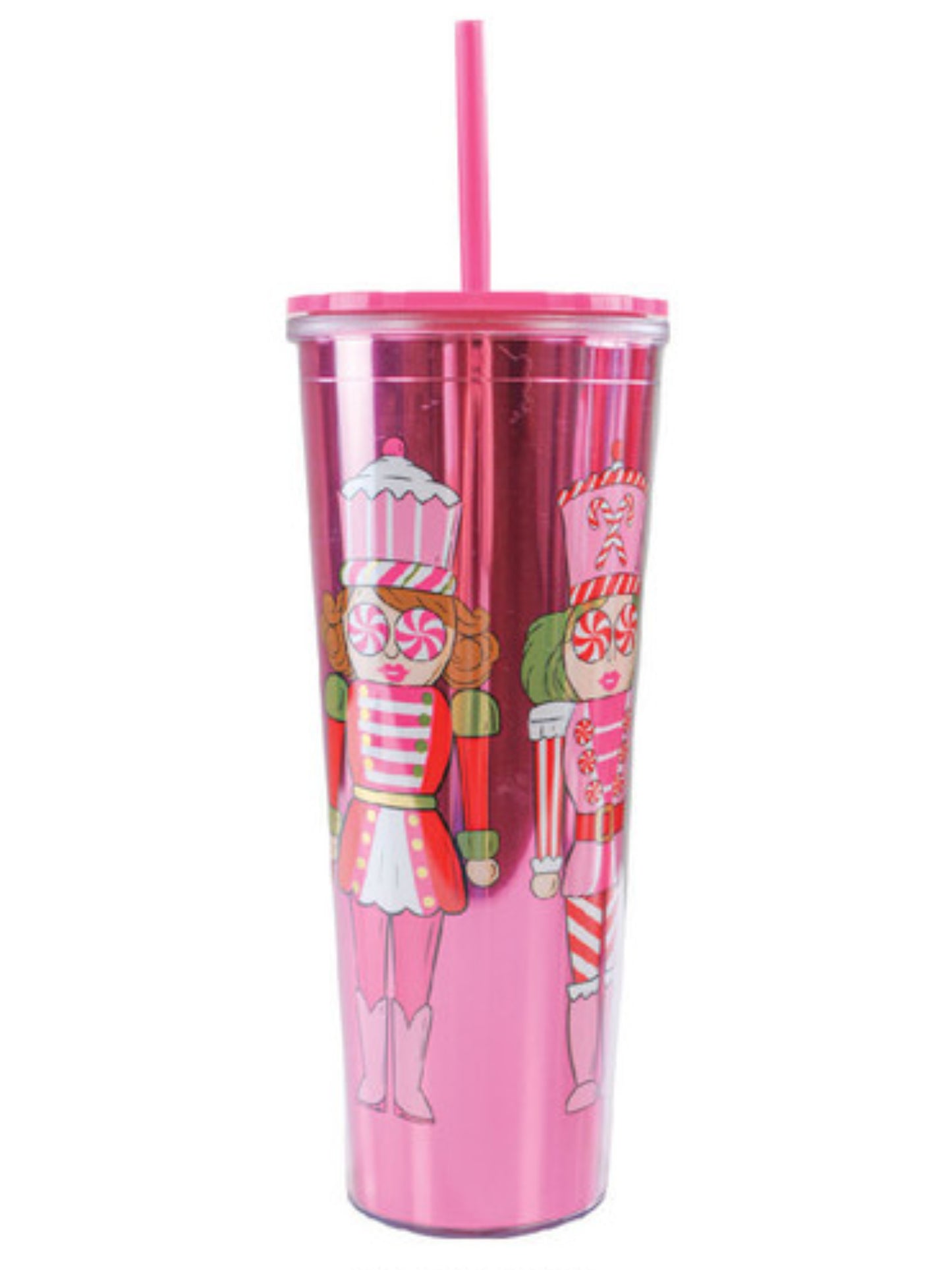 Simply Southern Nutcracker 26oz Tumbler - Pink