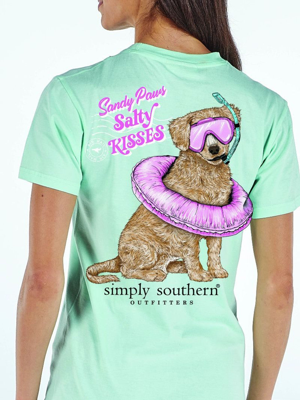 Simply Southern Paws T-Shirt-Mint