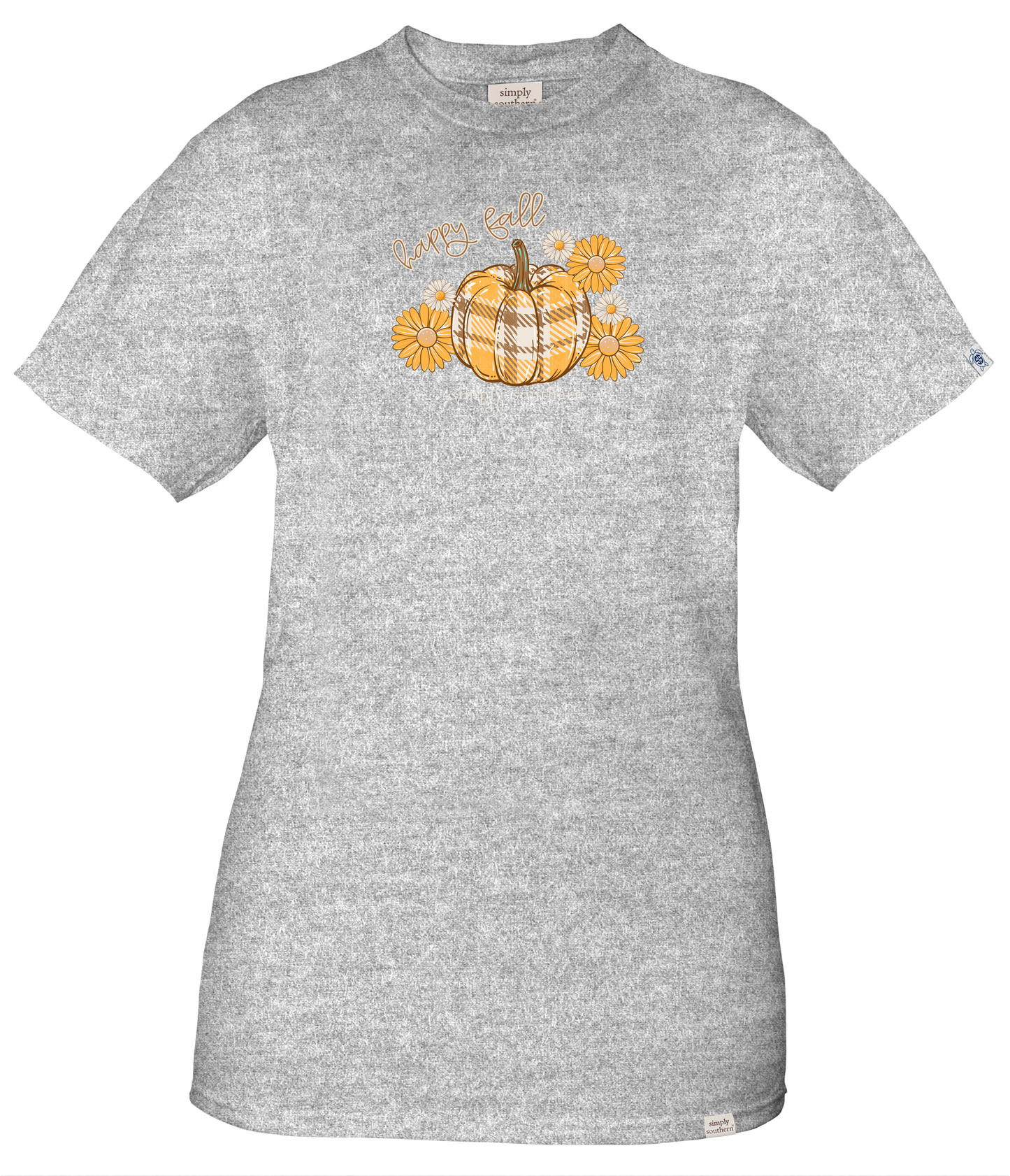 Simply Southern Pumpkin T-Shirt-Grey