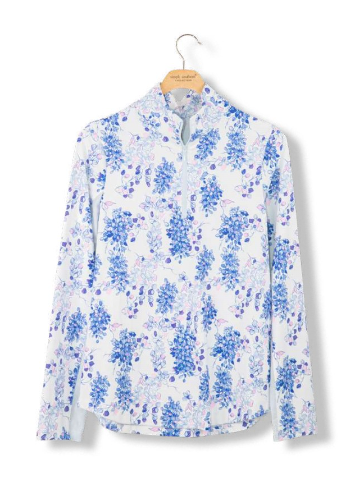 Simply Southern Floral 1/2 Zip UPF Pullover