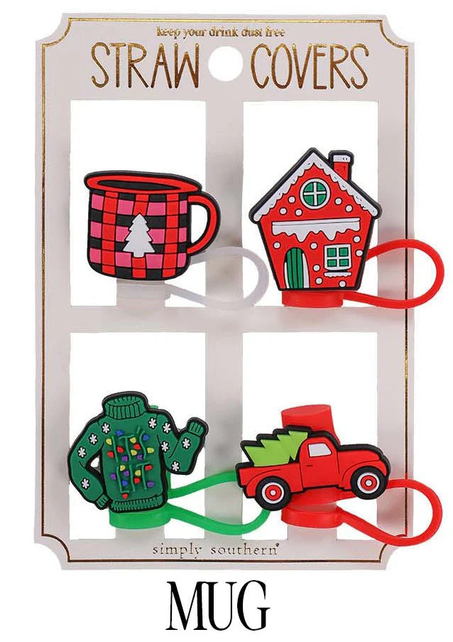 Simply Southern Holiday Straw Topper Set