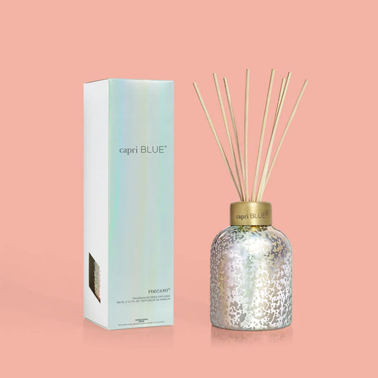 Capri Mercury Iridescent Volcano Reed Diffuser