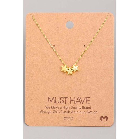 3 Star Must Have Necklace