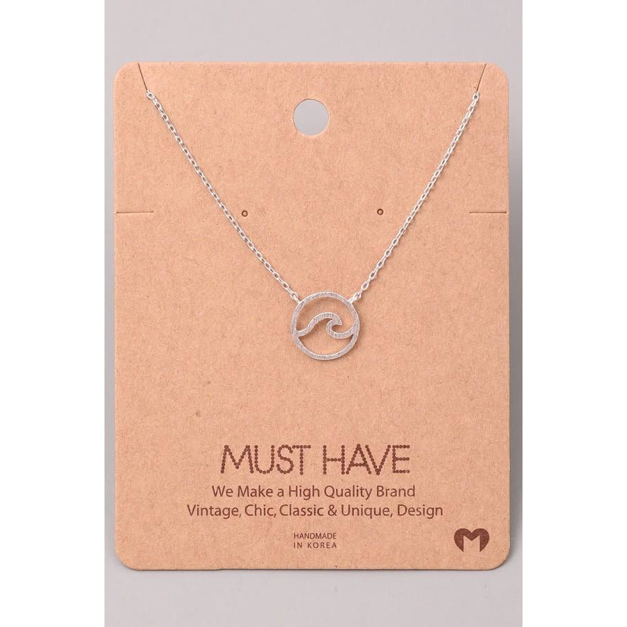 Wave Cut Out Must Have Necklace