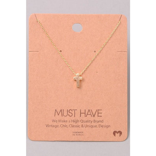 Mini Cross Must Have Necklace