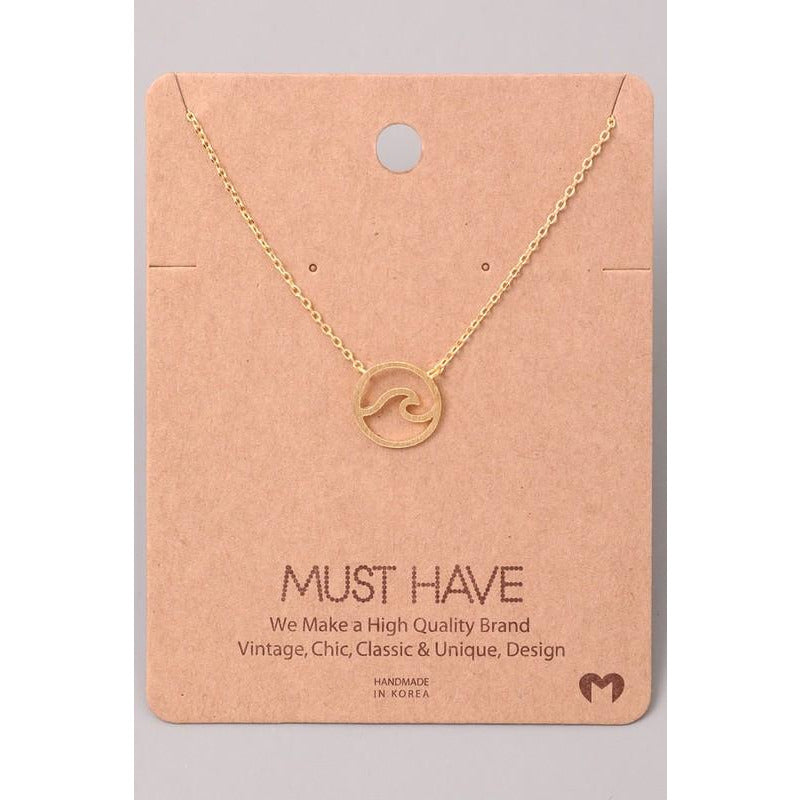 Wave Cut Out Must Have Necklace