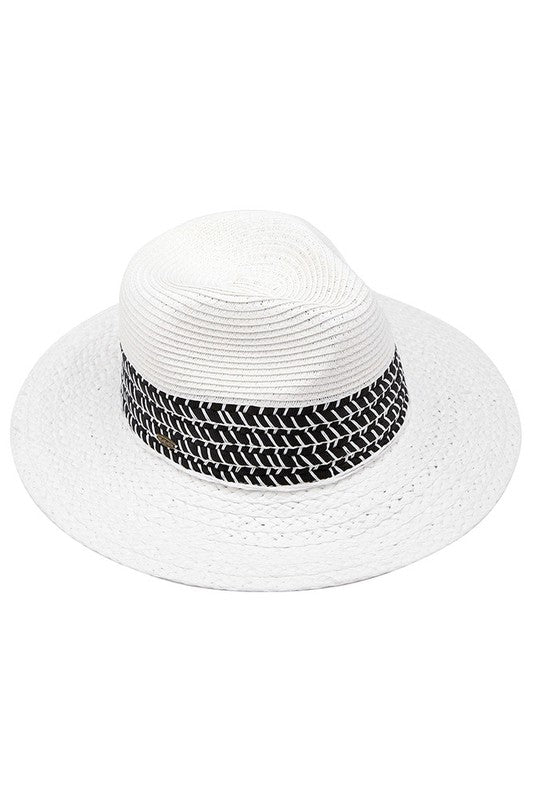 Whip Stitch Straw Panama Hat