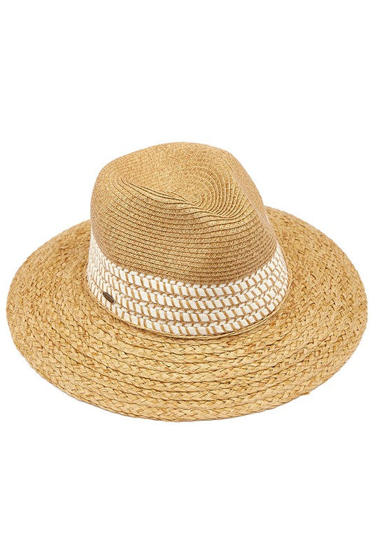 Whip Stitch Straw Panama Hat