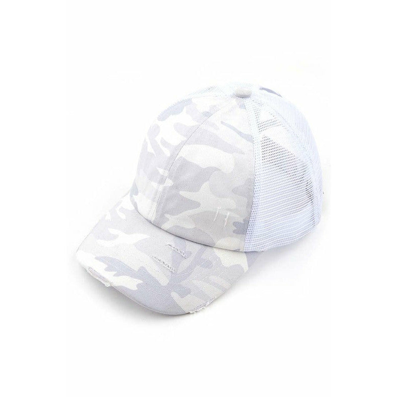 Camouflage Elastic Crossed Band Hat