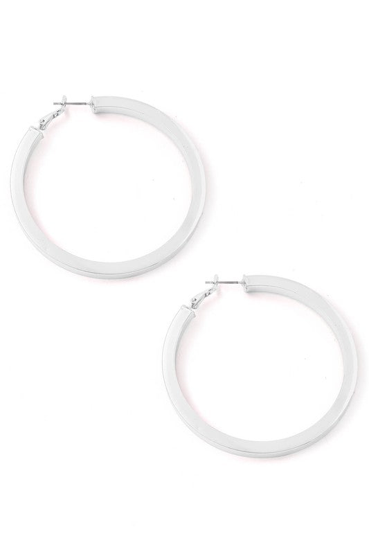 Large Thick Hoop Earring