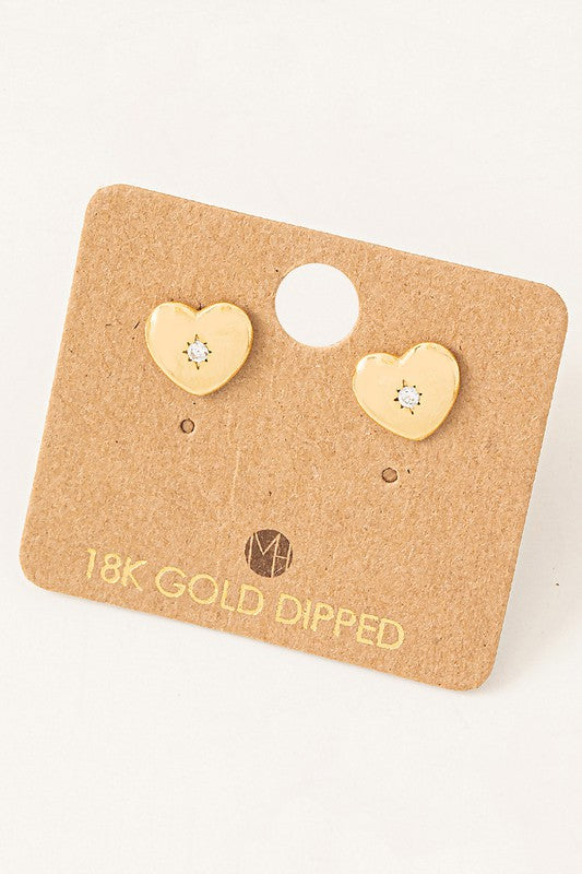 Sparkle Center Heart Must Have Earring