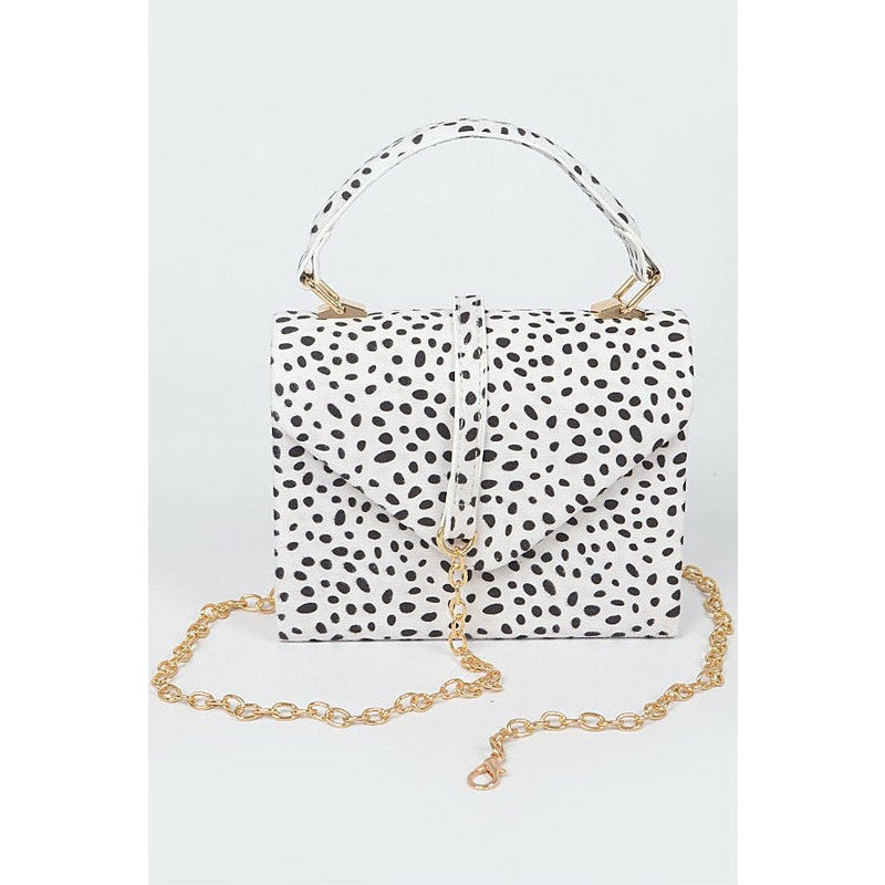 Cheetah Top Handle Crossbody Bag