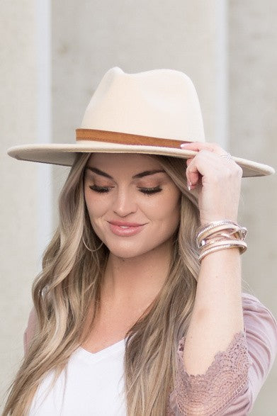 Wide Brim Banded Tassel Panama Hat