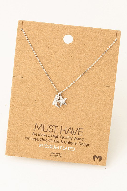 Sparkle Star & Boot Must Have Necklace
