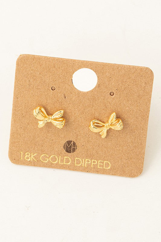 Tiny Bow Must Have Stud Earring