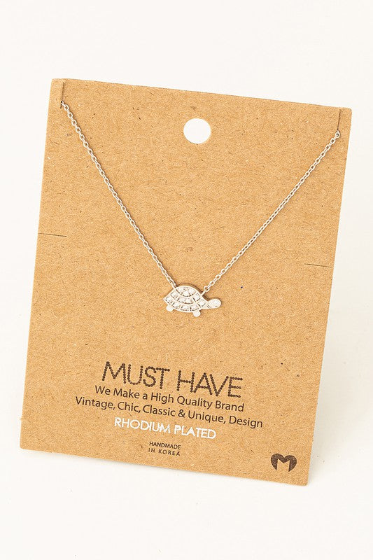 Sparkle Turtle Must Have Necklace