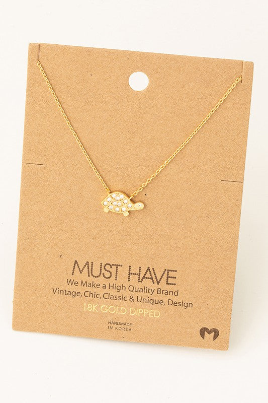 Sparkle Turtle Must Have Necklace