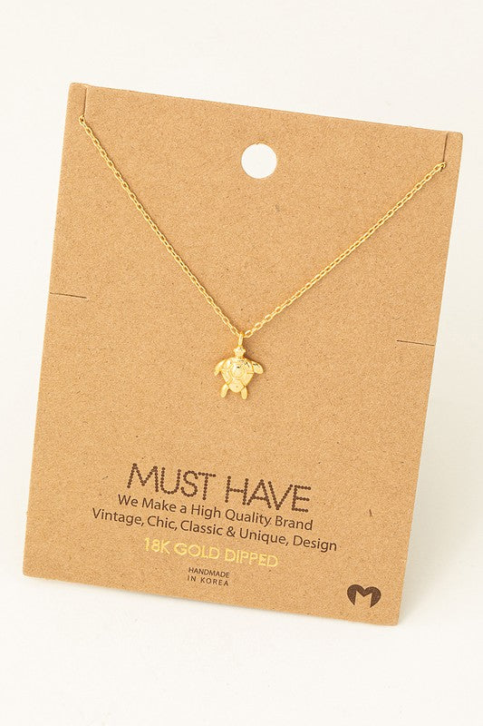 Dainty Turtle Must Have Necklace