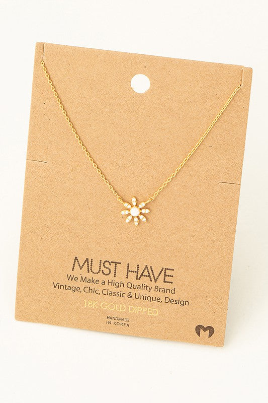 Opal Center Flower Must Have Necklace