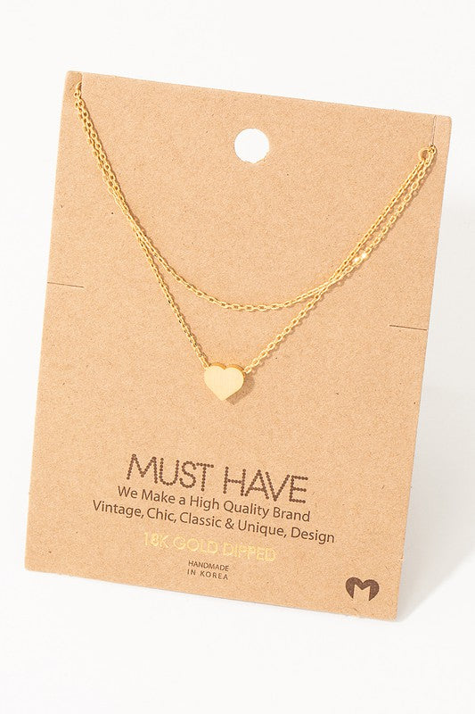 Layered Heart Must Have Necklace