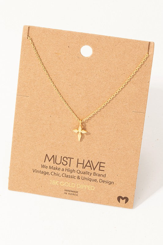 Pointy Dainty Cross Must Have Necklace