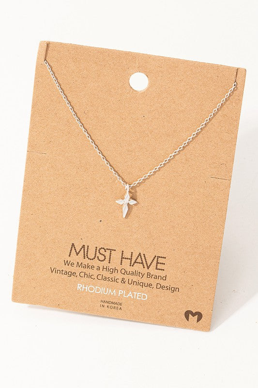 Pointy Dainty Cross Must Have Necklace