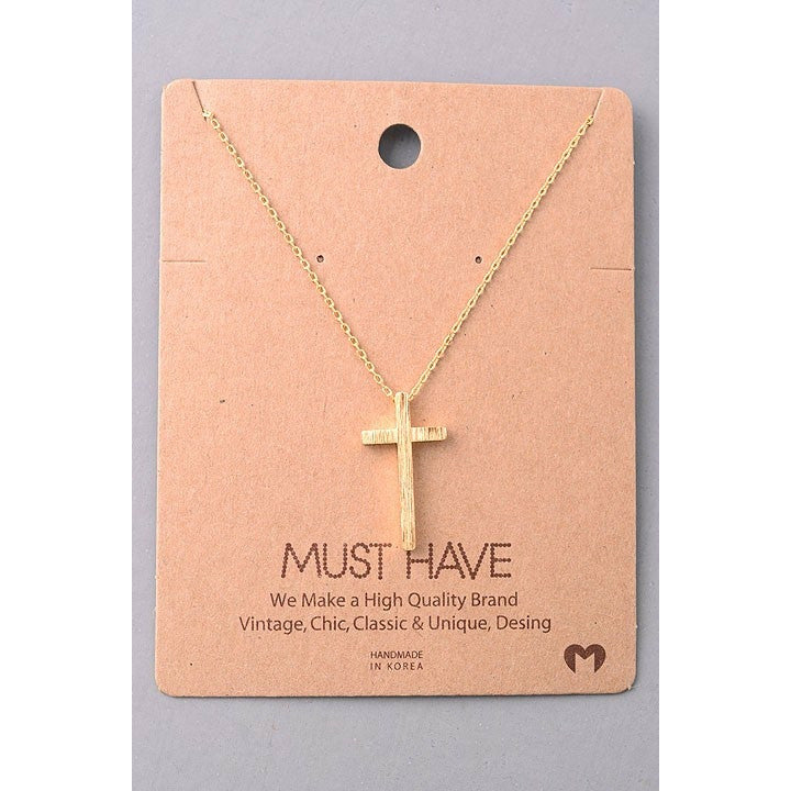 Slim Cross Must Have Necklace