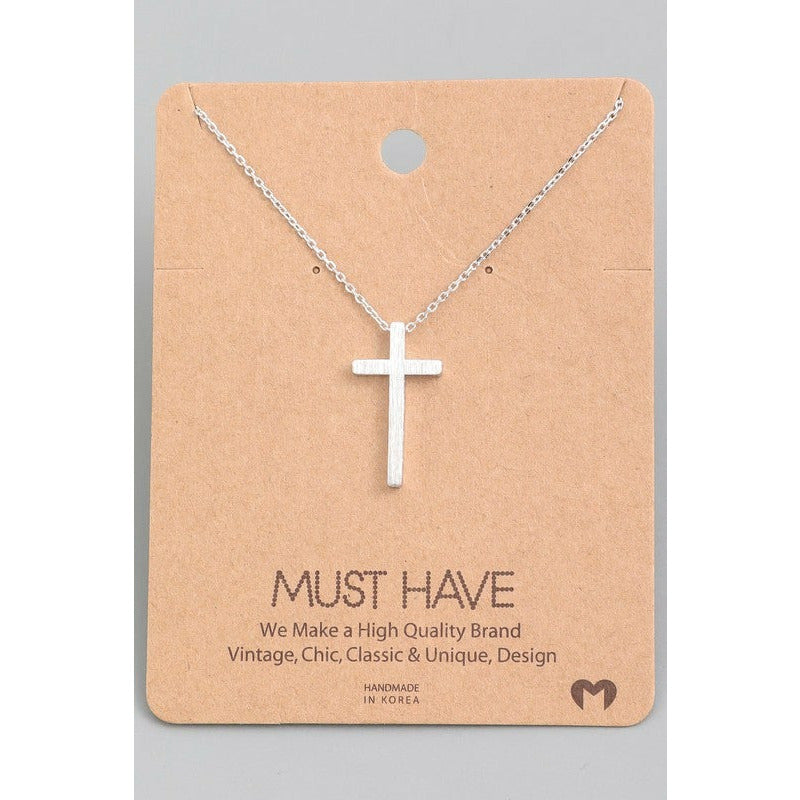 Slim Cross Must Have Necklace