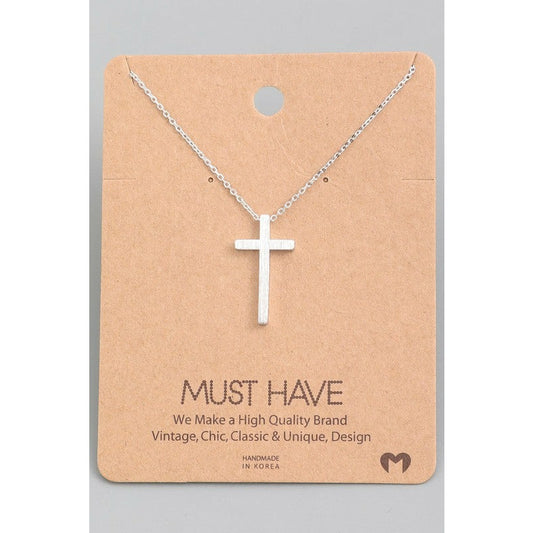 Slim Cross Must Have Necklace