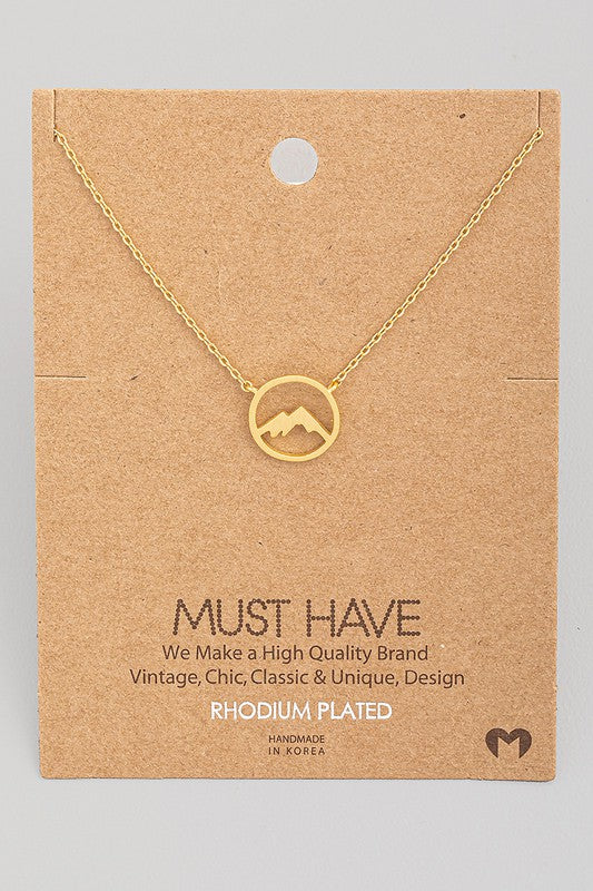 Circle Mountain Must Have Necklace