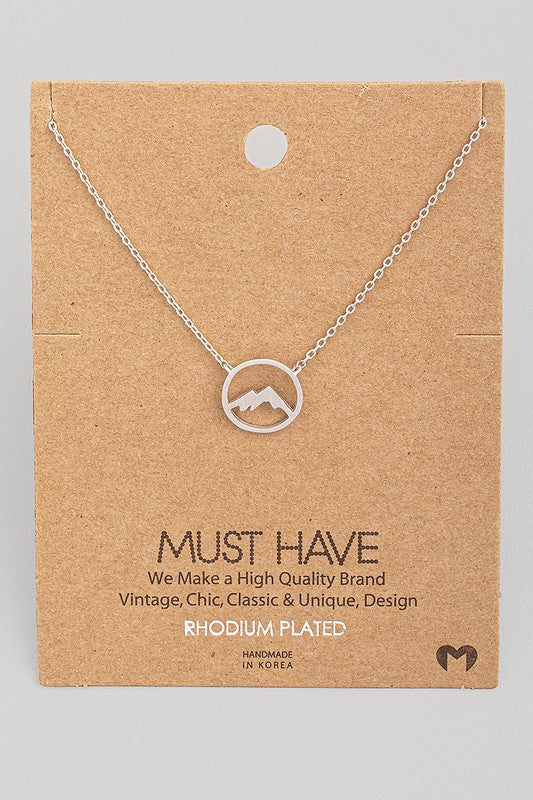 Circle Mountain Must Have Necklace