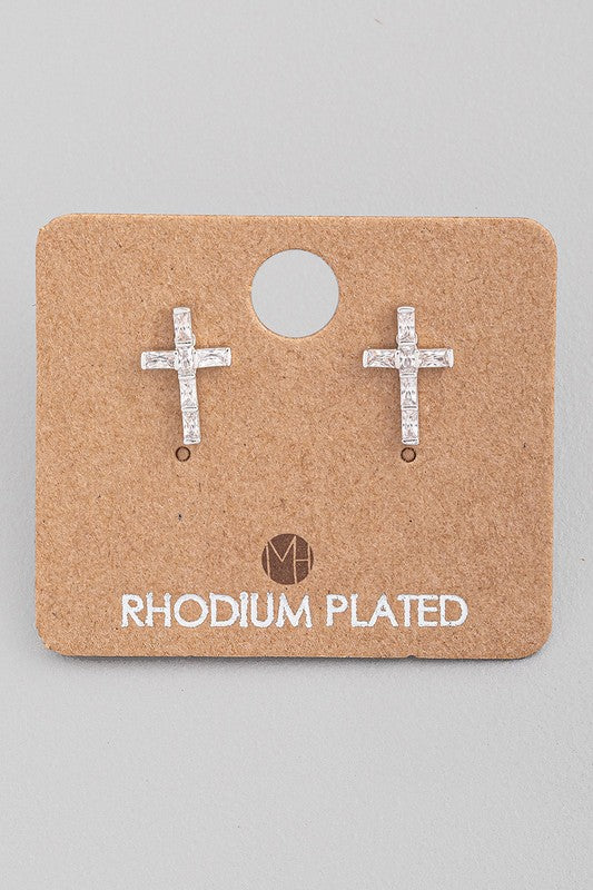 Sparkle Cross Must Have Earring