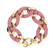 Coated Gold Link Chain Bracelet