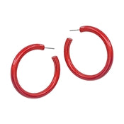 Metallic Color Coated Hoop Earring