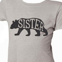 Girls Sister Bear T-Shirt by Jane Marie