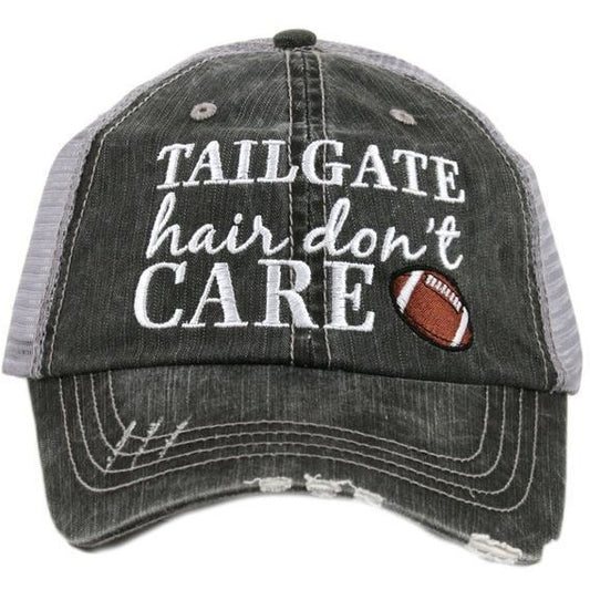 Tailgate Hair Don't Care Trucker Hat by Katydid