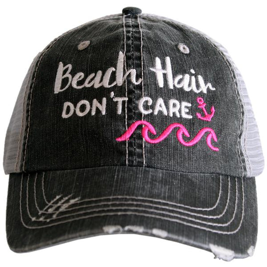 Beach Hair Don't Care Trucker Hair by Katydid