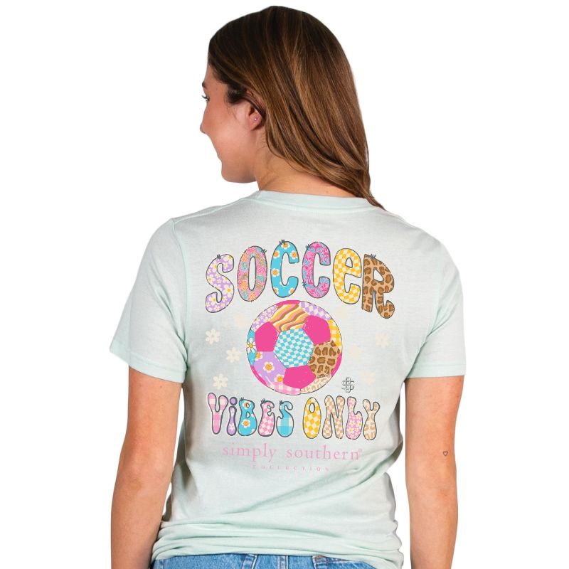 Soccer Vibes T-Shirt By Simply Southern -Breeze