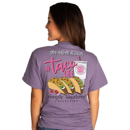 Simply Southern Taco Life T-Shirt-Plum